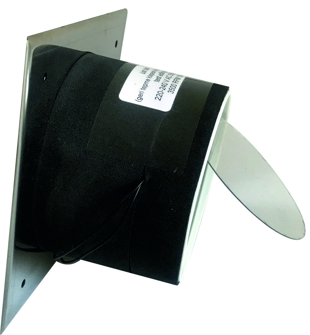 Sakoya Aspiratör Sessiz Banyo Wc 100 lük Baca ve Tavan Tipi 100 M3/h Geri Tepme Klapeli Kare Delikli