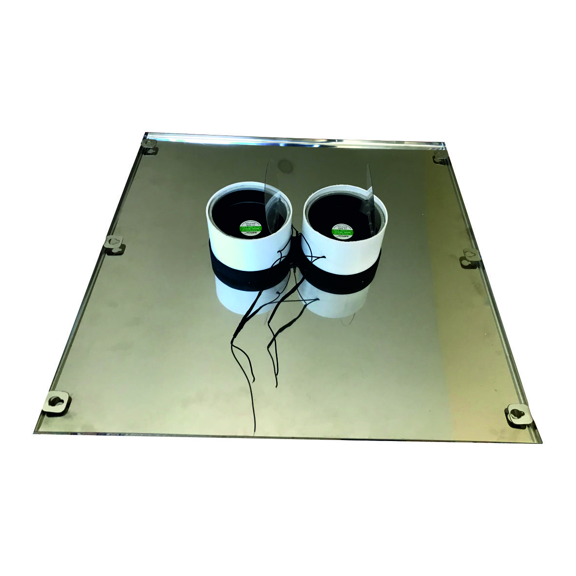 SAKOYA Aspiratör 40X50 cm 304 Paslanmaz Panel 200 M3/h Geri tepme Klapeli çift motorlu